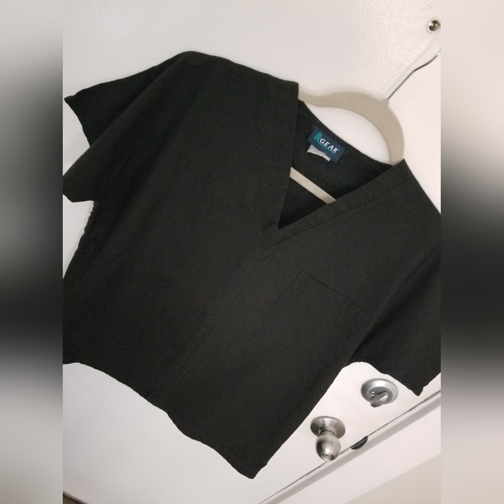 Rx Gear - Unisex, Scrub top, Small, Black